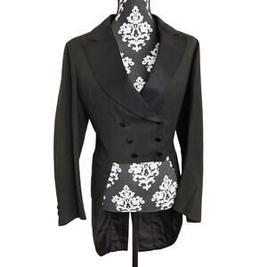 Men's Black Antique 1916 Tuxedo Coat Tails Hand Made in Detroit, MI by Herbst